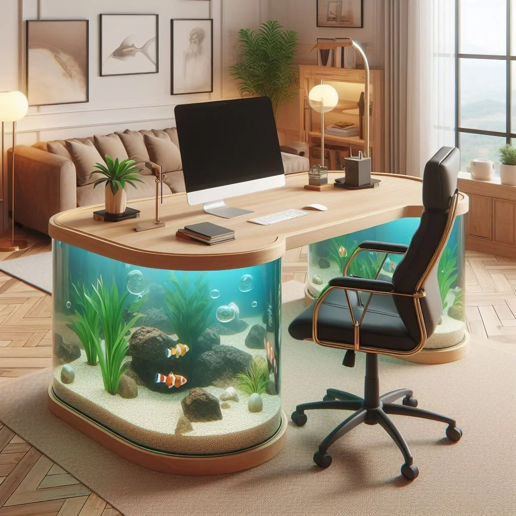 Aquarium Inspired Desk Innovations: Explore Stylish Workspace Ideas