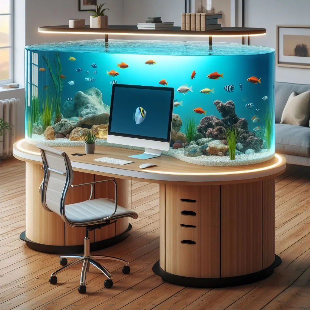 Aquarium Inspired Desk Innovations: Explore Stylish Workspace Ideas