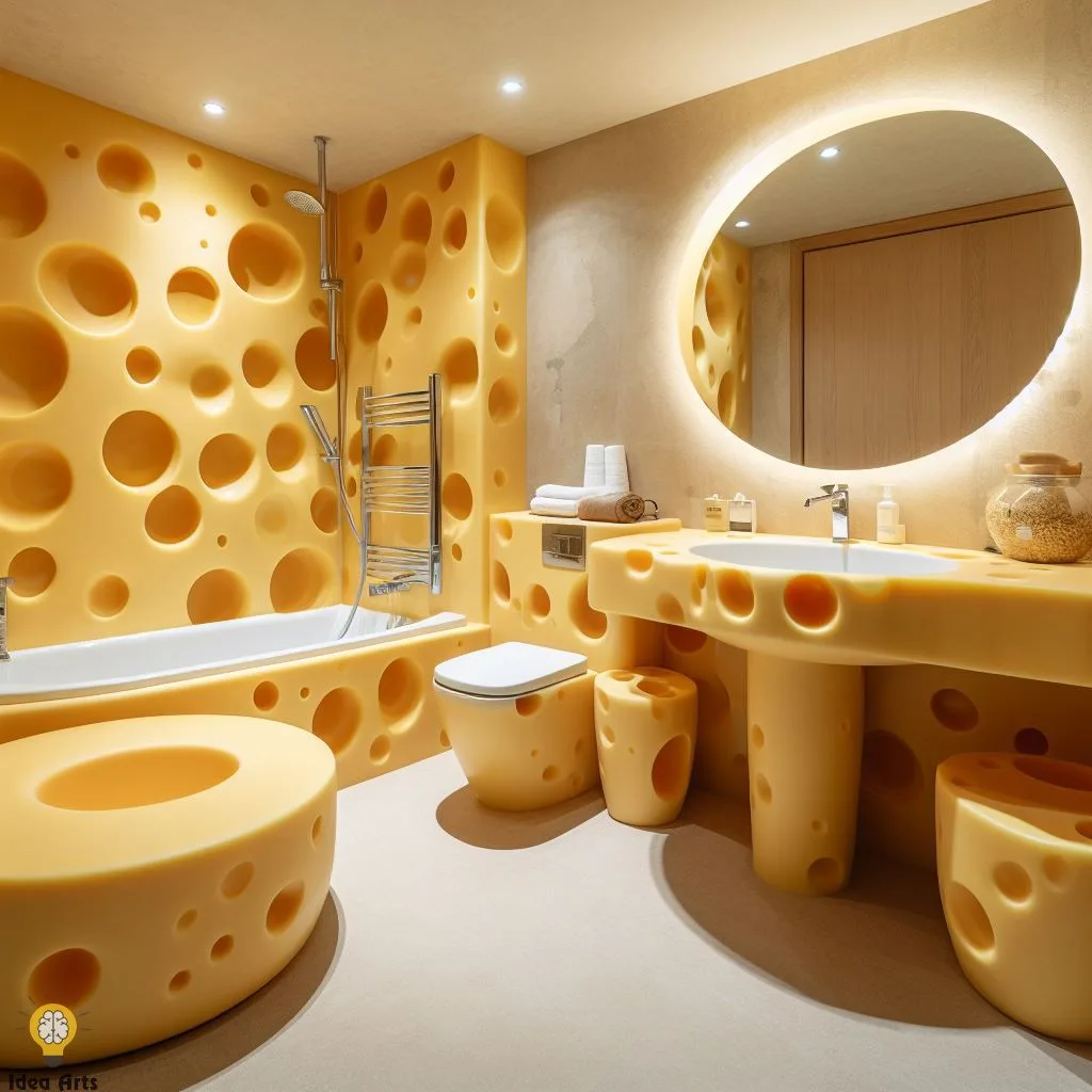 Bathroom Inspired by Cheese: Unveiling the Cheddar Charm