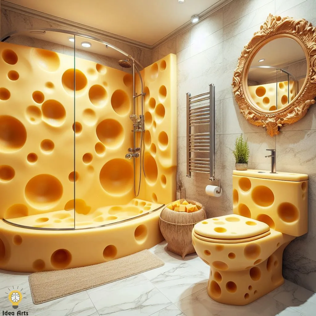 Bathroom Inspired by Cheese: Unveiling the Cheddar Charm