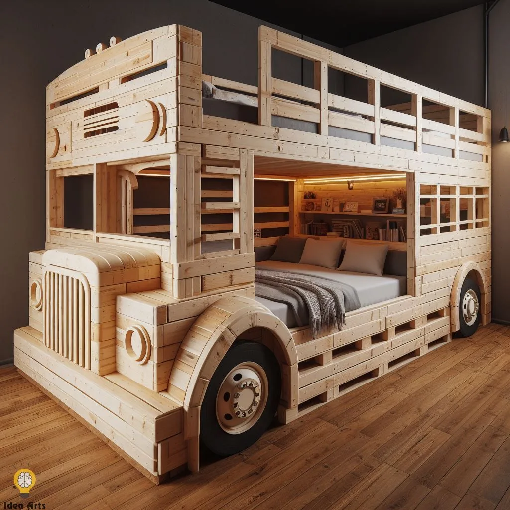 Bus Inspired Pallet Bunk: Step by Step Guide