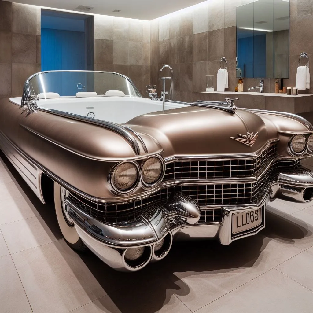 Cadillac Car Shaped Bathtub: Crafting Luxury Hot Tub Wheels