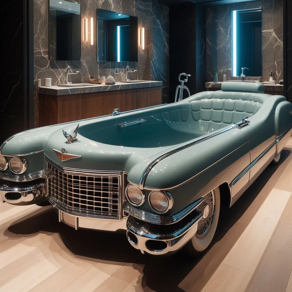 Cadillac Car Shaped Bathtub: Crafting Luxury Hot Tub Wheels