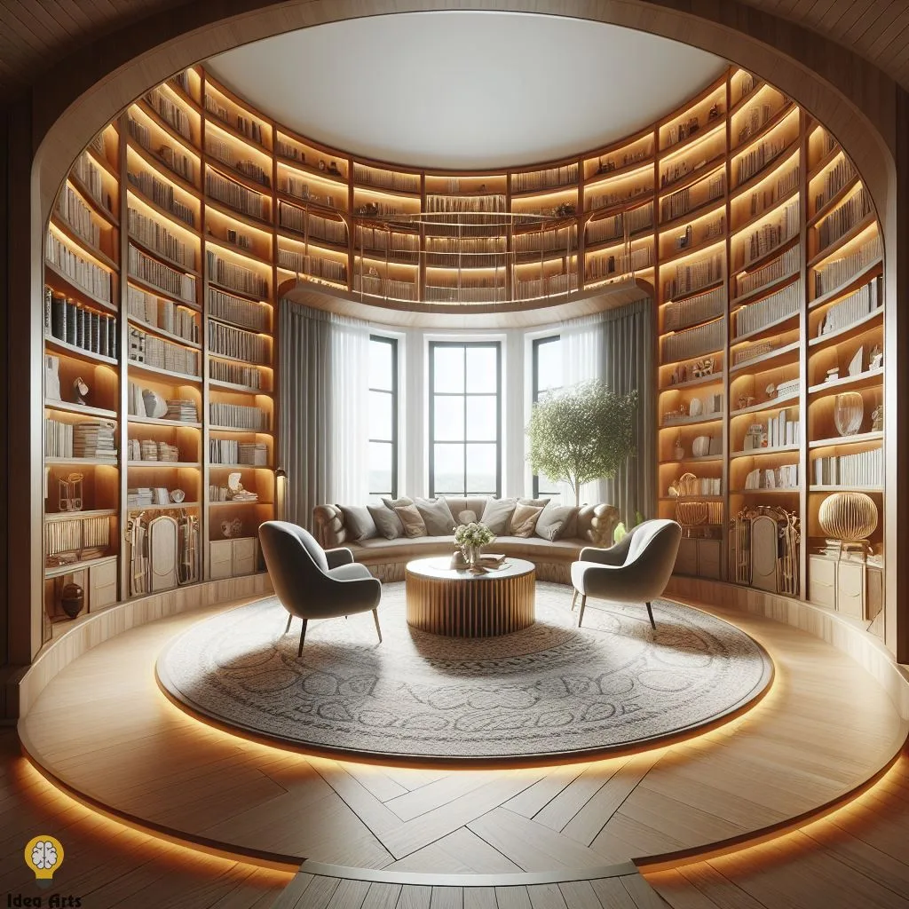 Giant Circular Library Bookshelf Design Guide