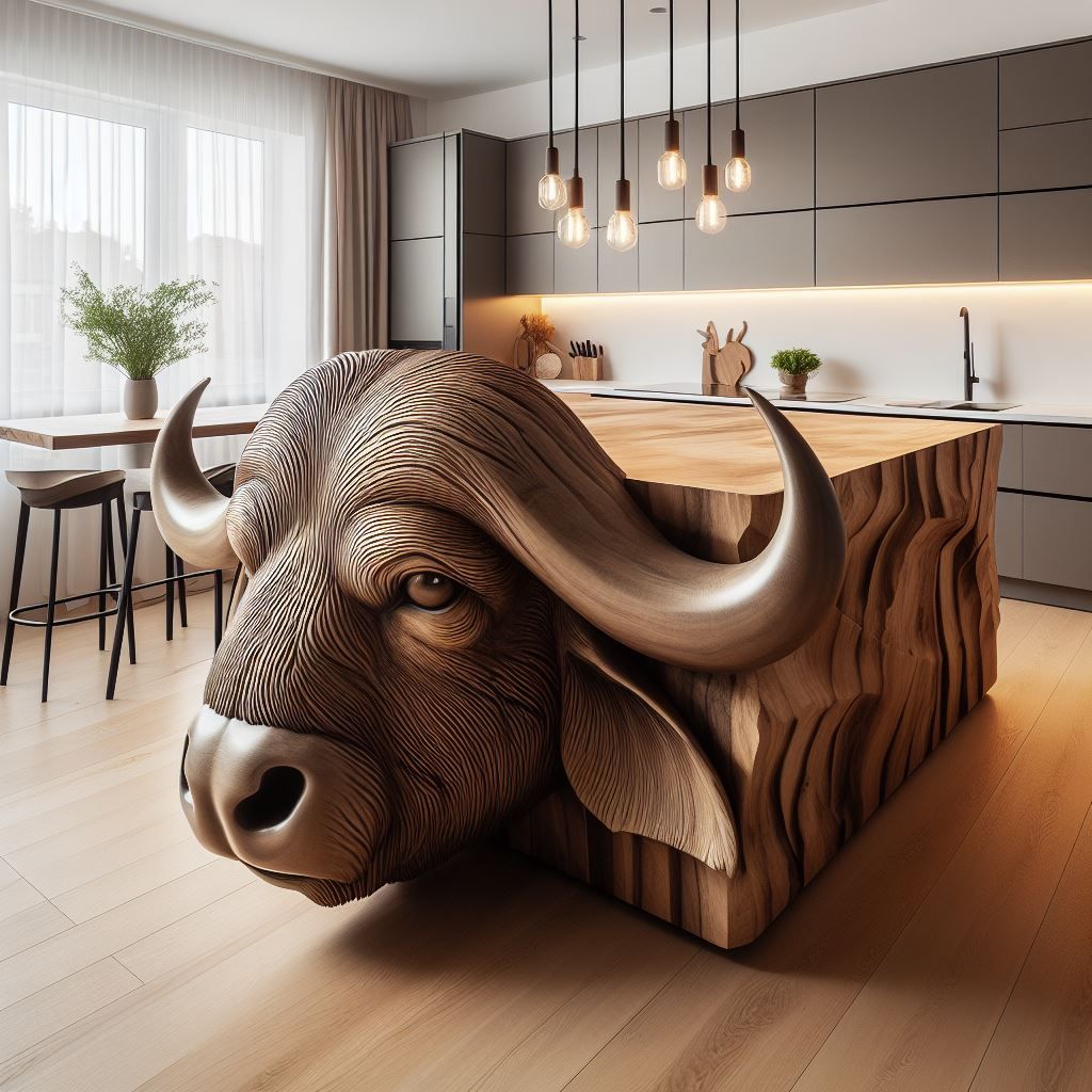 Kitchen Island with Animal Designs: Transform Your Space!