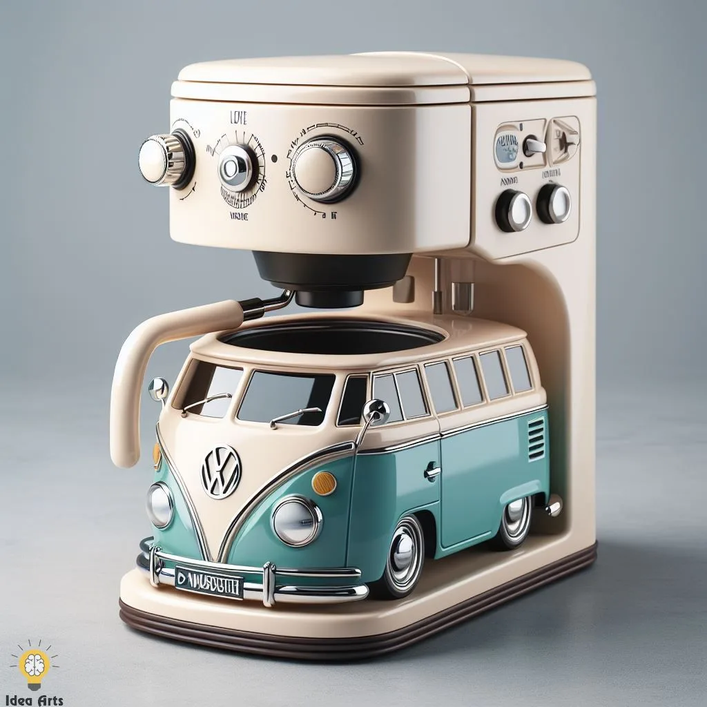 Volkswagen Bus Inspired Coffee Maker: Retro Flair for Modern Kitchens