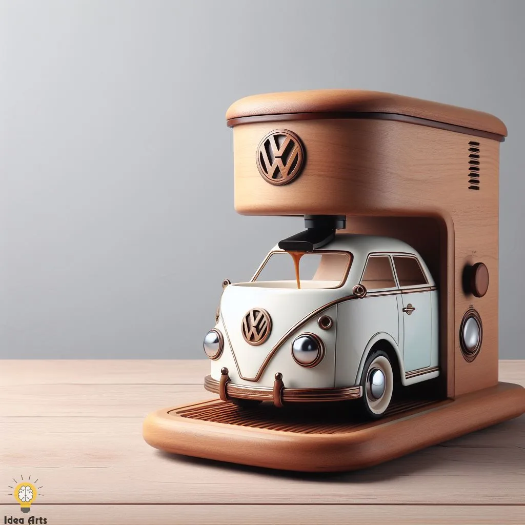 Volkswagen Bus Inspired Coffee Maker: Retro Flair for Modern Kitchens