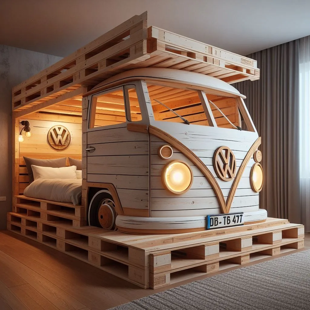 Volkswagen Wooden Pallet Bunk Bed: DIY Steps & Design Trends