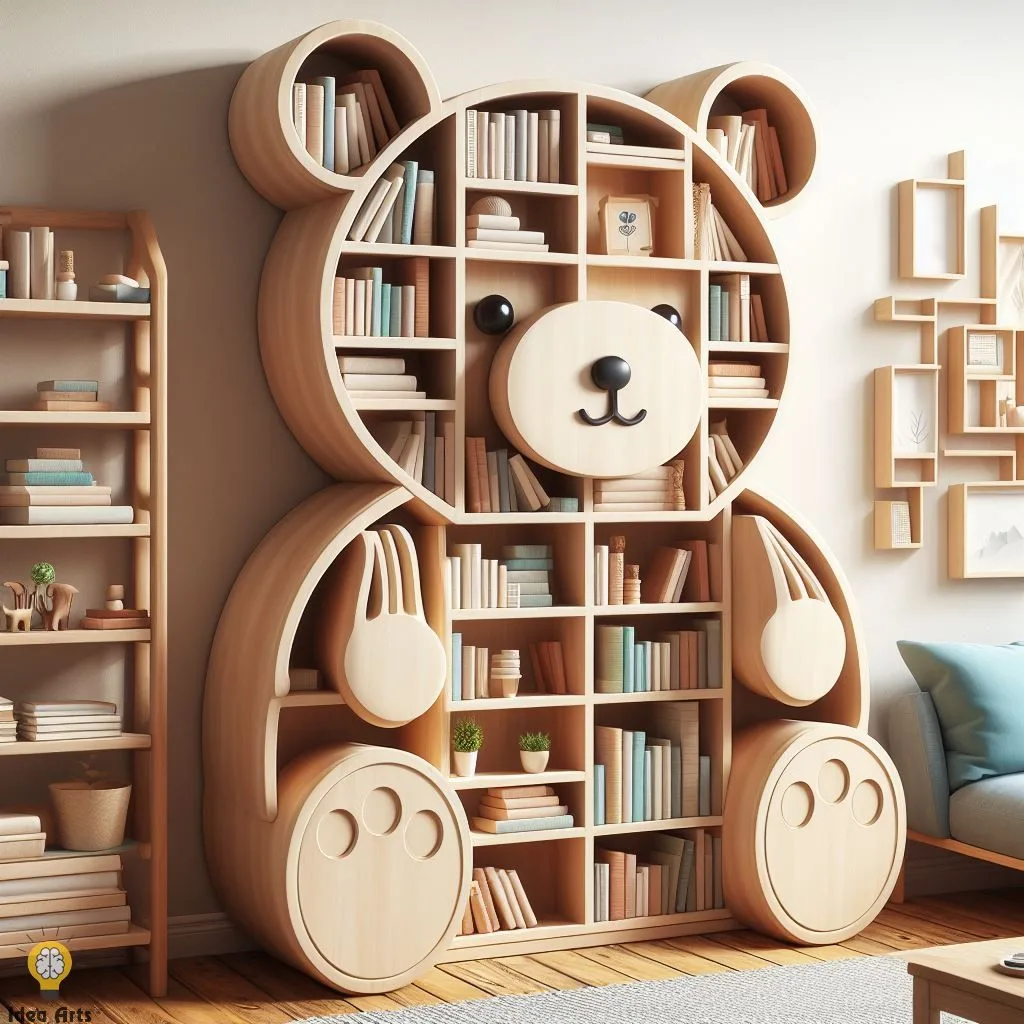 Cute Bear Shaped Bookshelf Design: Unveiling Versatile DIY Projects