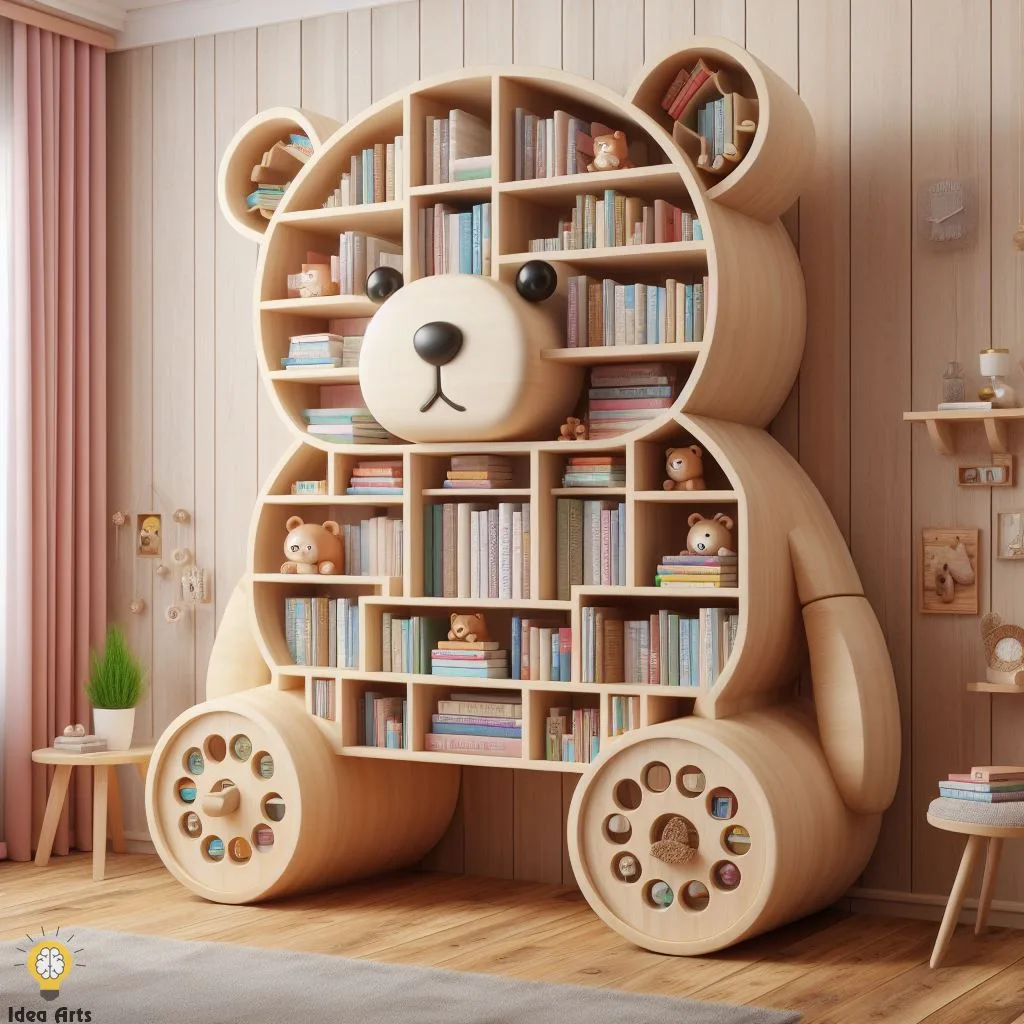 Cute Bear Shaped Bookshelf Design: Unveiling Versatile DIY Projects