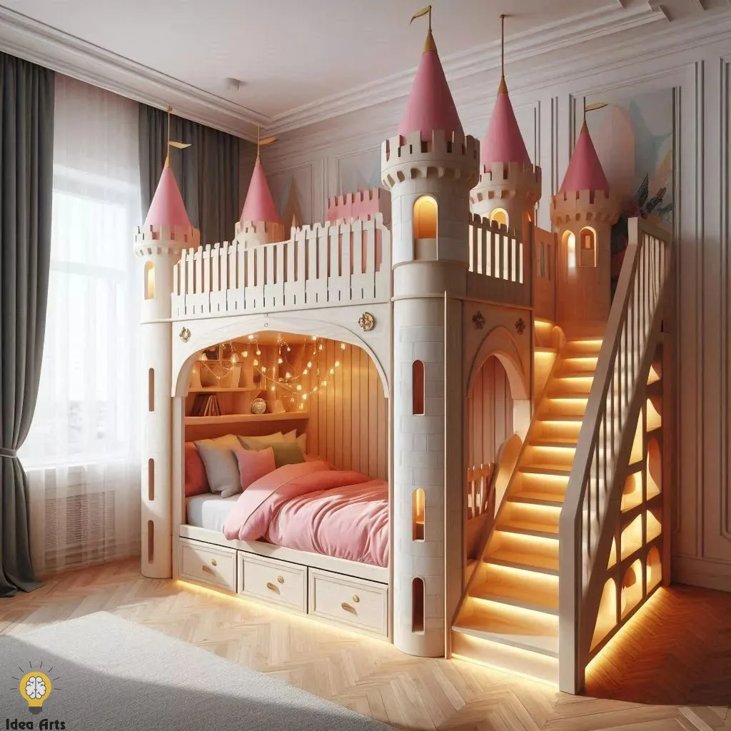 Castle Shaped Bunk Bed Design: Enchanting Ideas for Kids