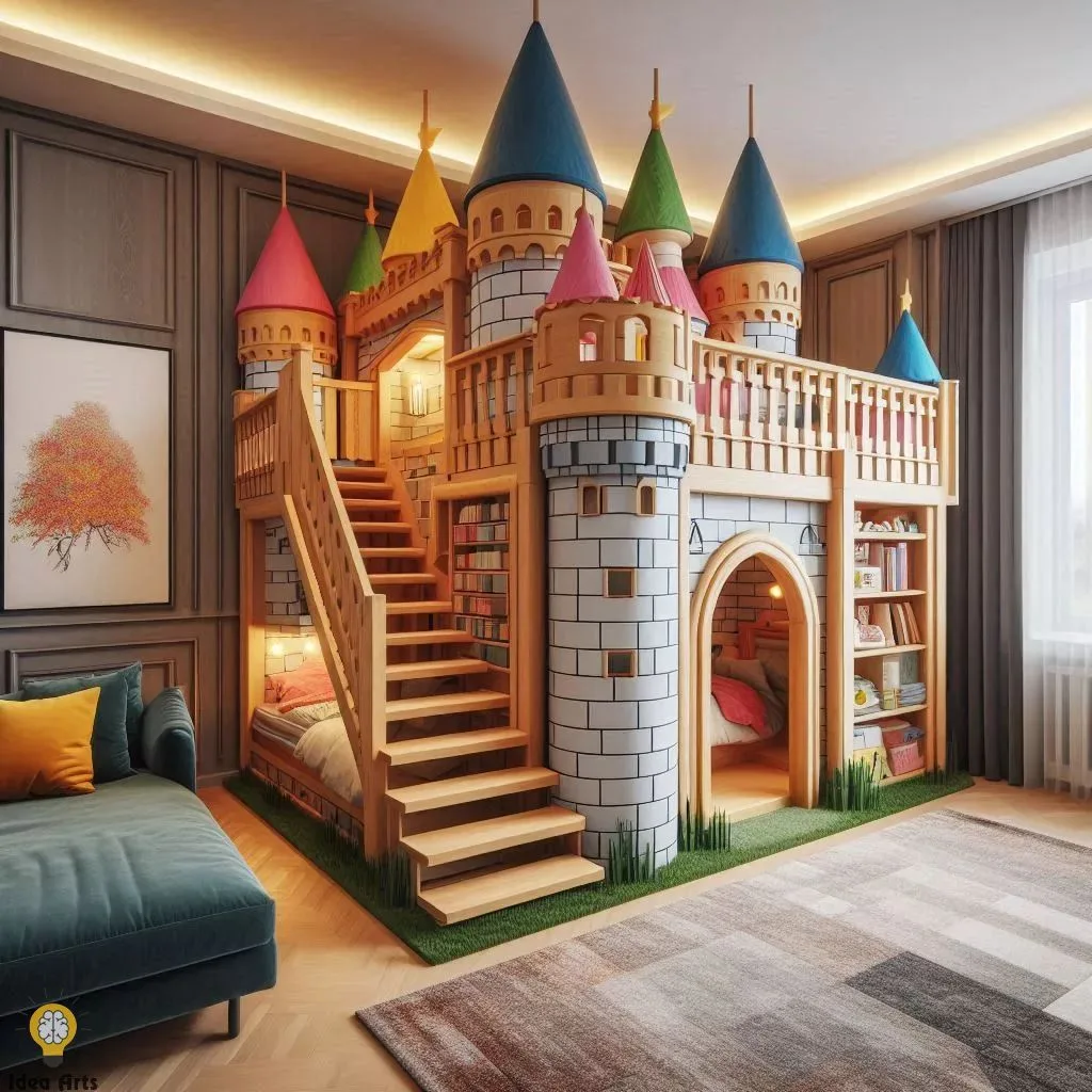 Castle Shaped Bunk Bed Design: Enchanting Ideas for Kids