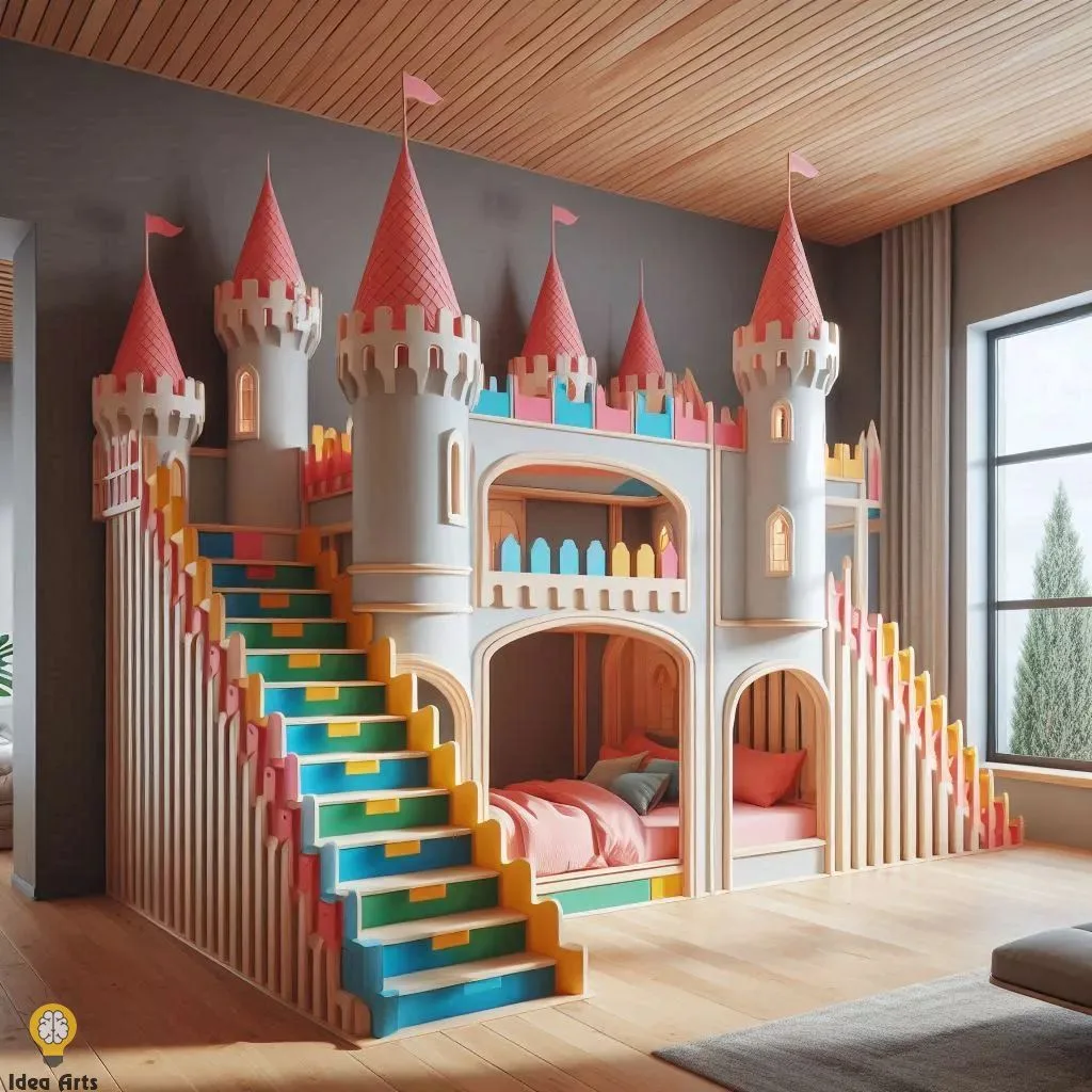 Castle Shaped Bunk Bed Design: Enchanting Ideas for Kids