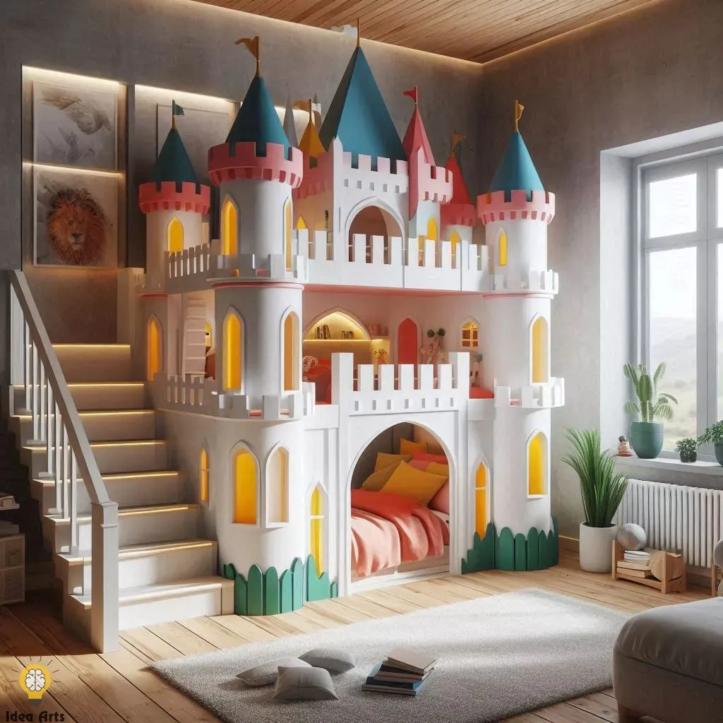 Castle Shaped Bunk Bed Design: Enchanting Ideas for Kids