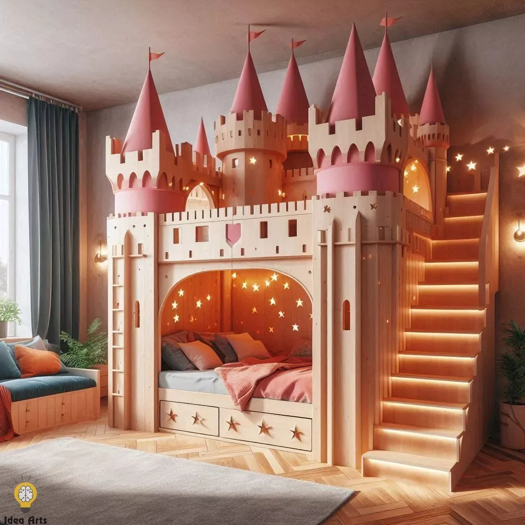 Castle Shaped Bunk Bed Design: Enchanting Ideas for Kids