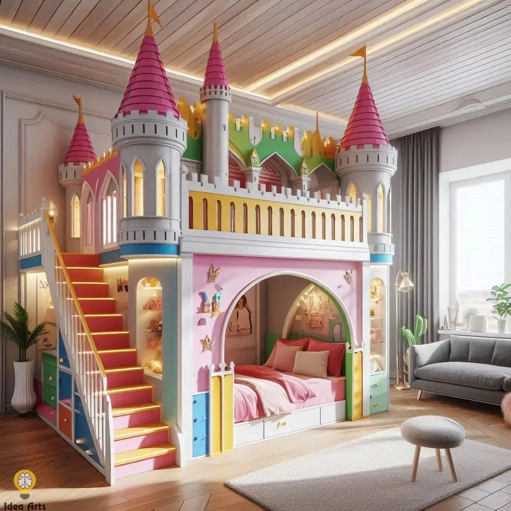 Castle Shaped Bunk Bed Design: Enchanting Ideas for Kids